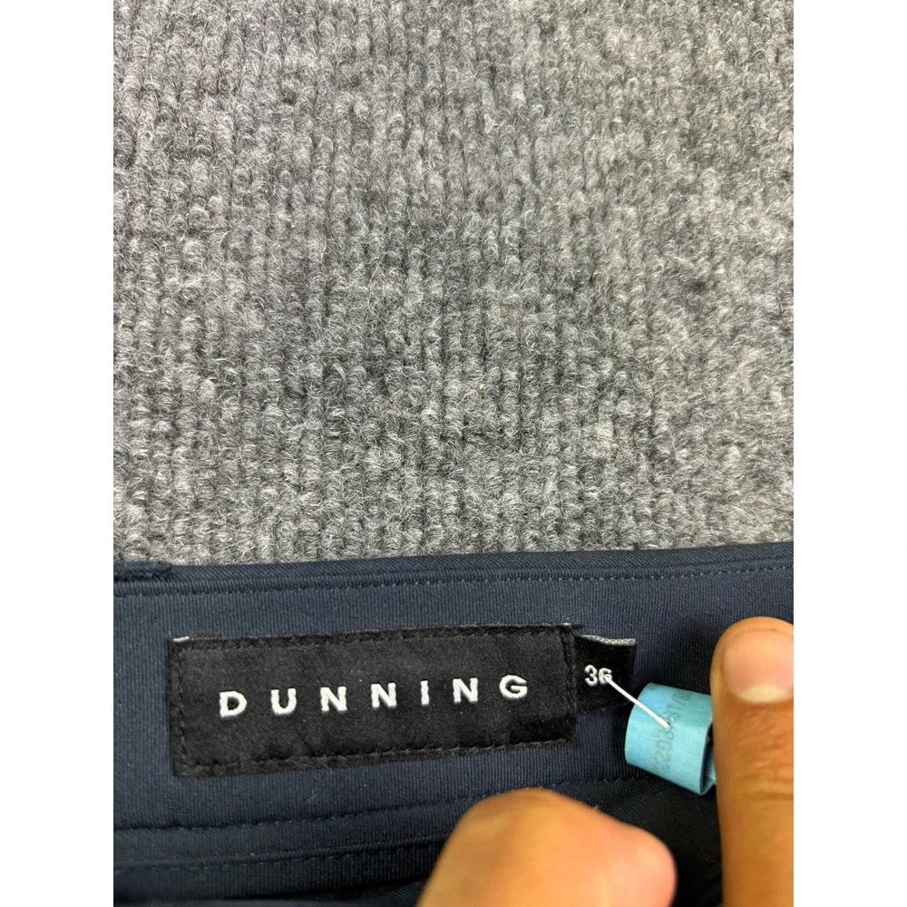Dunning Golf Shorts Mens 36 Navy Blue Performance Stretch Flat Front